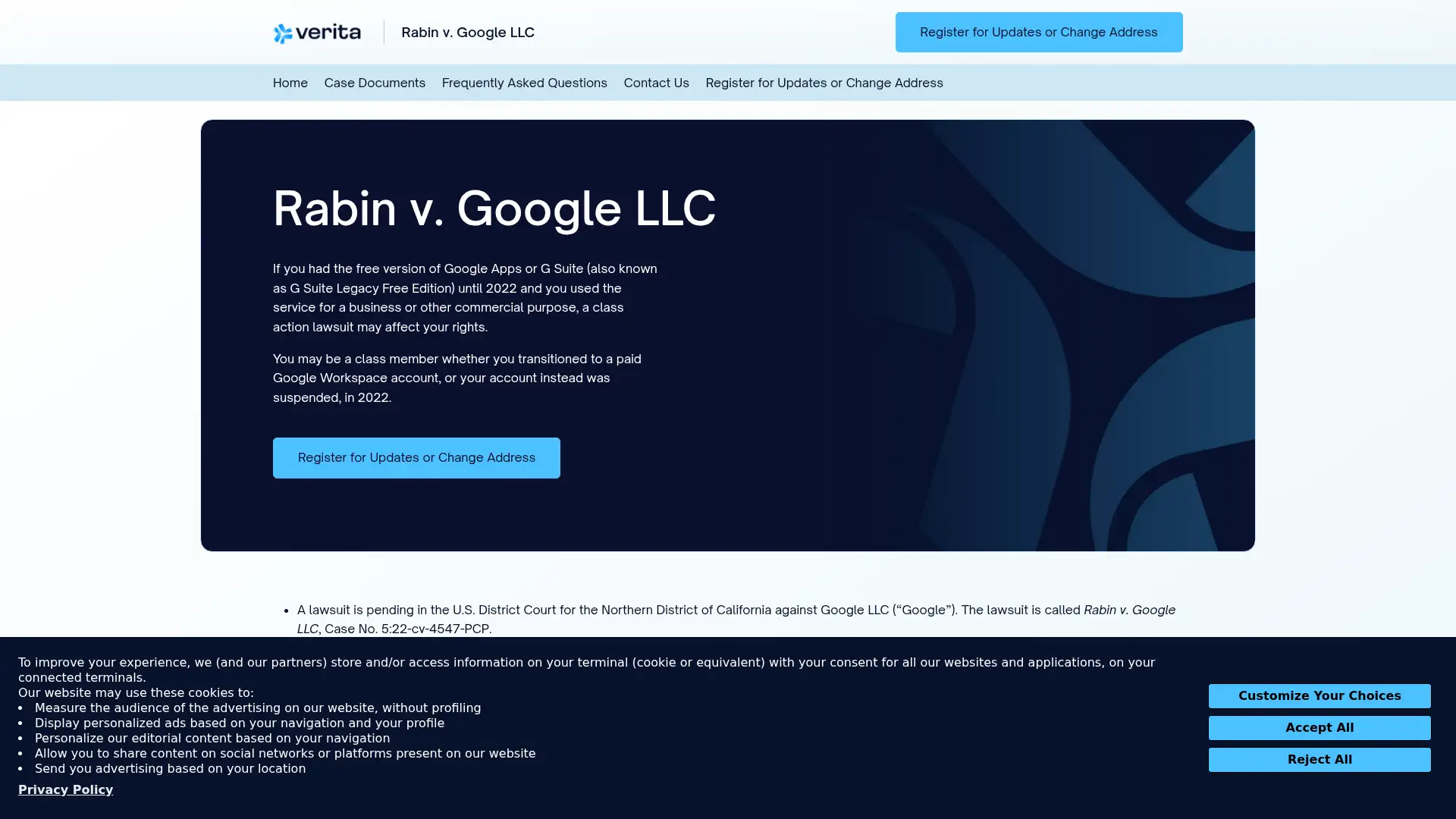 freegsuitelawsuit.com screenshot