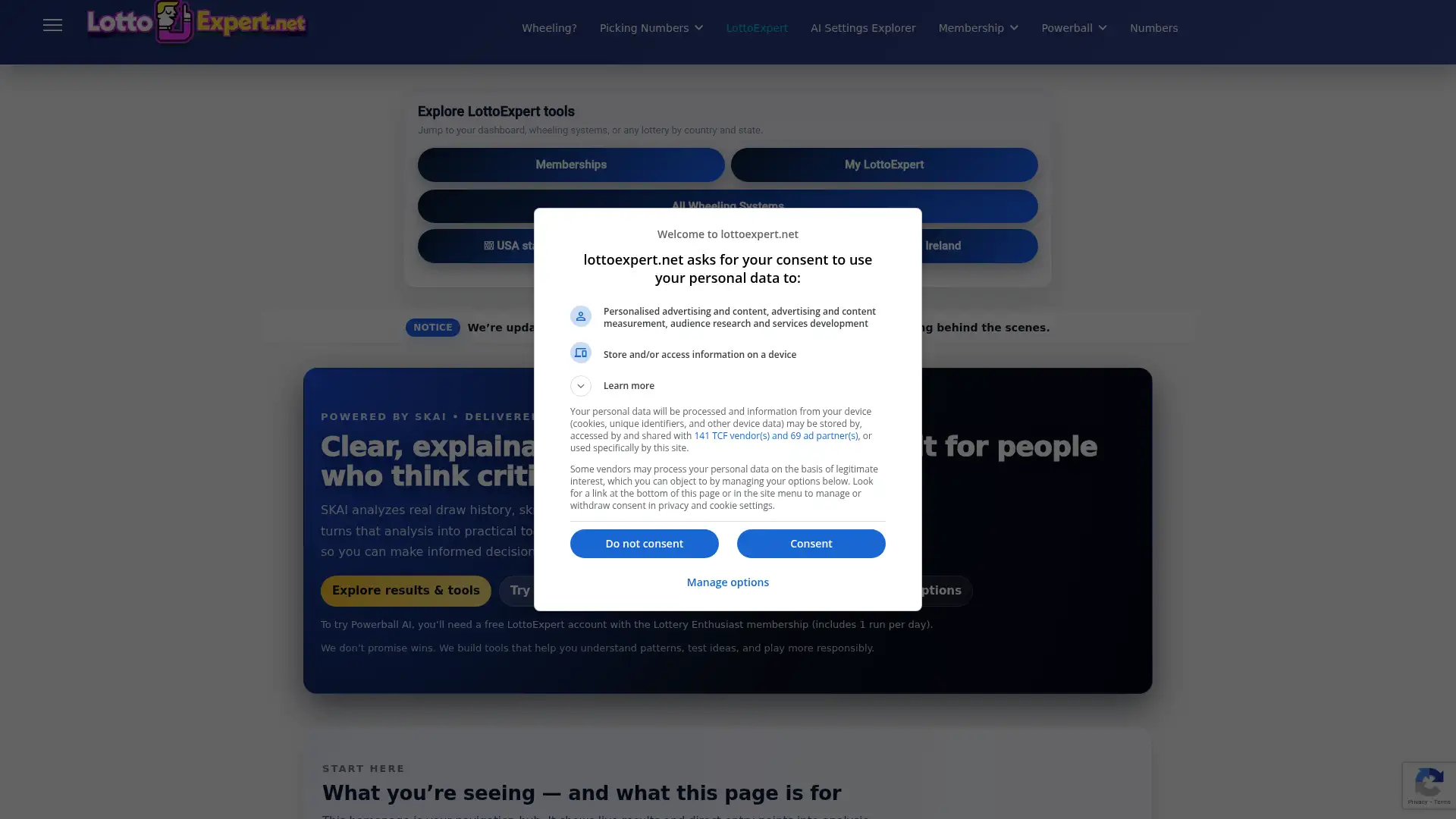 lottoexpert.net screenshot