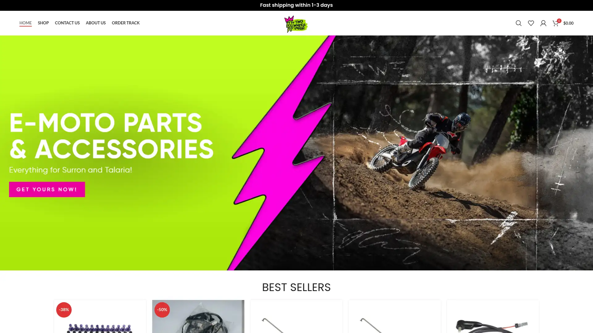 twowheelsempire.bizbase.shop screenshot