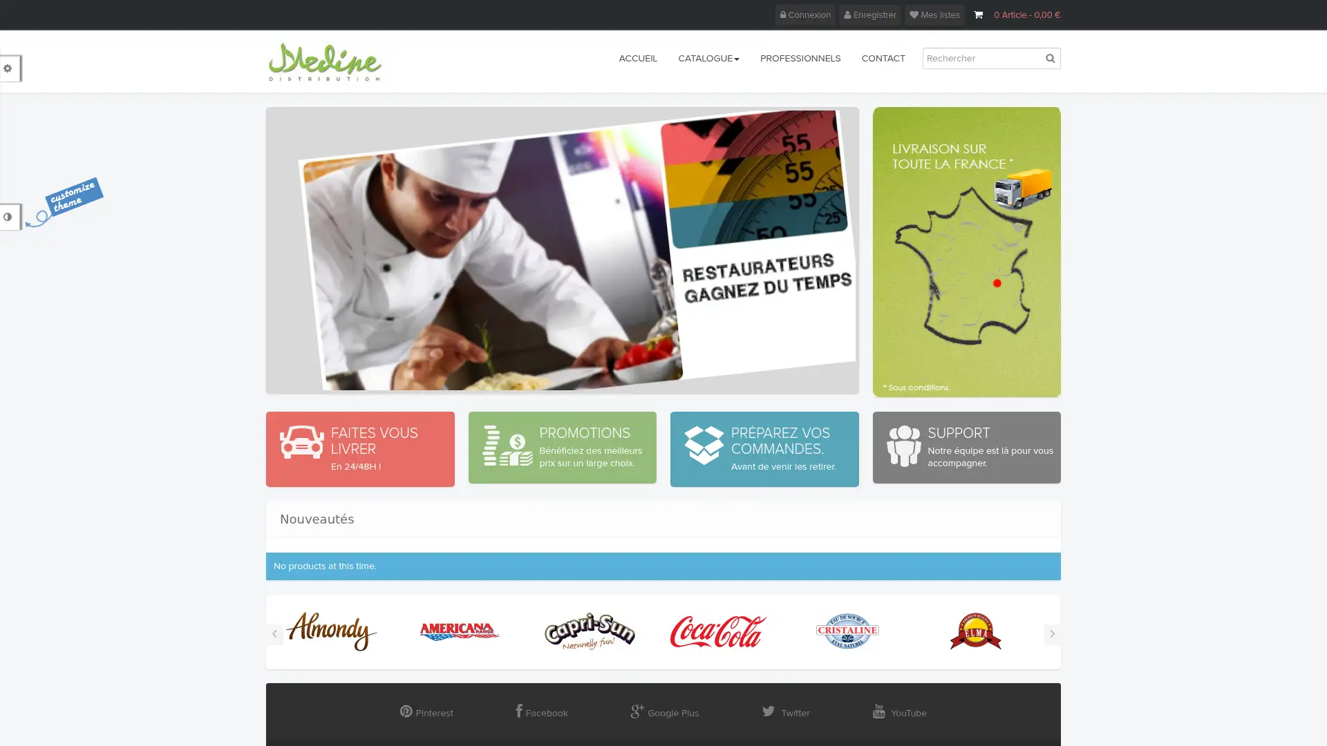 medine-distribution.fr screenshot