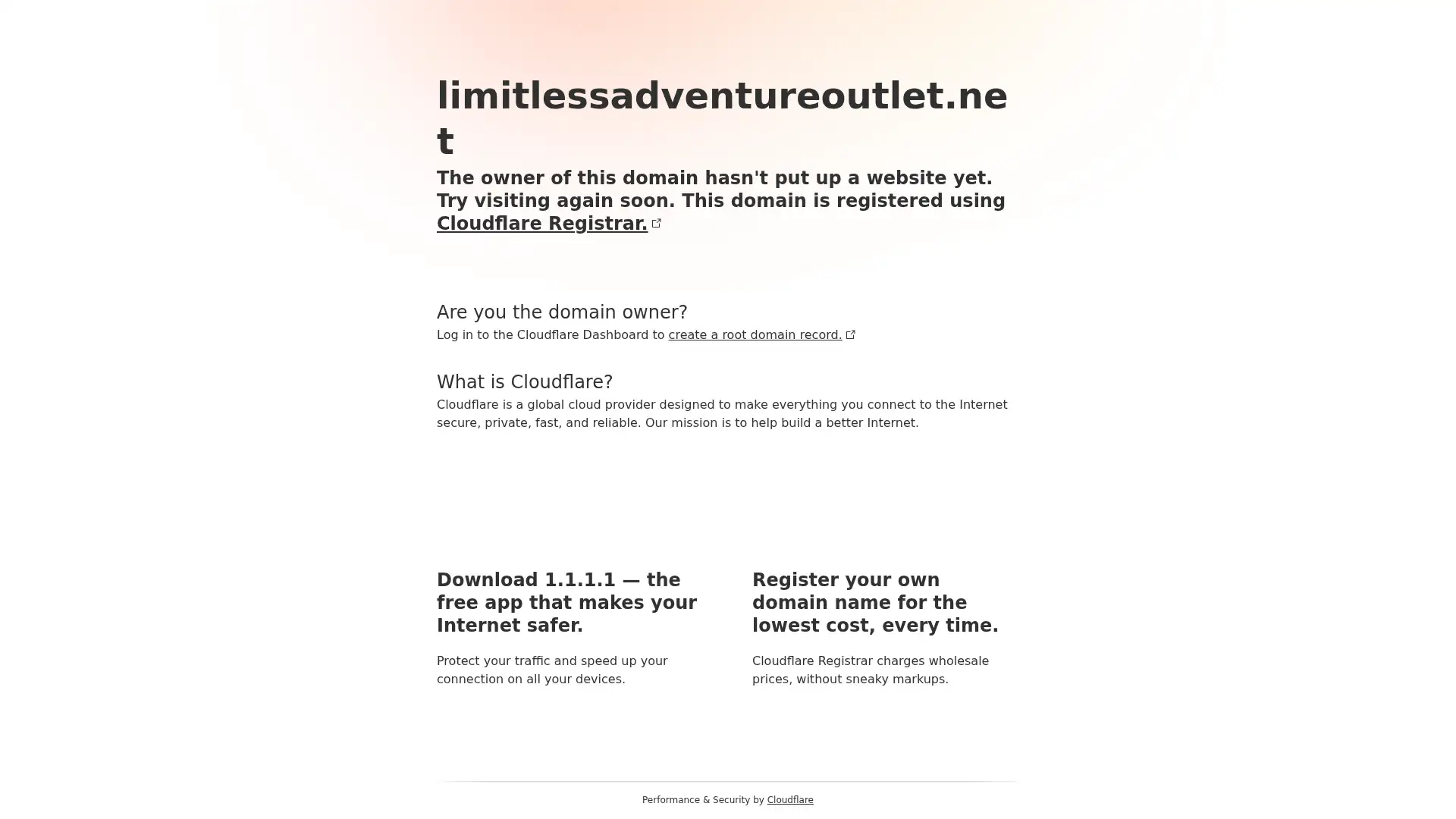 limitlessadventureoutlet.net screenshot