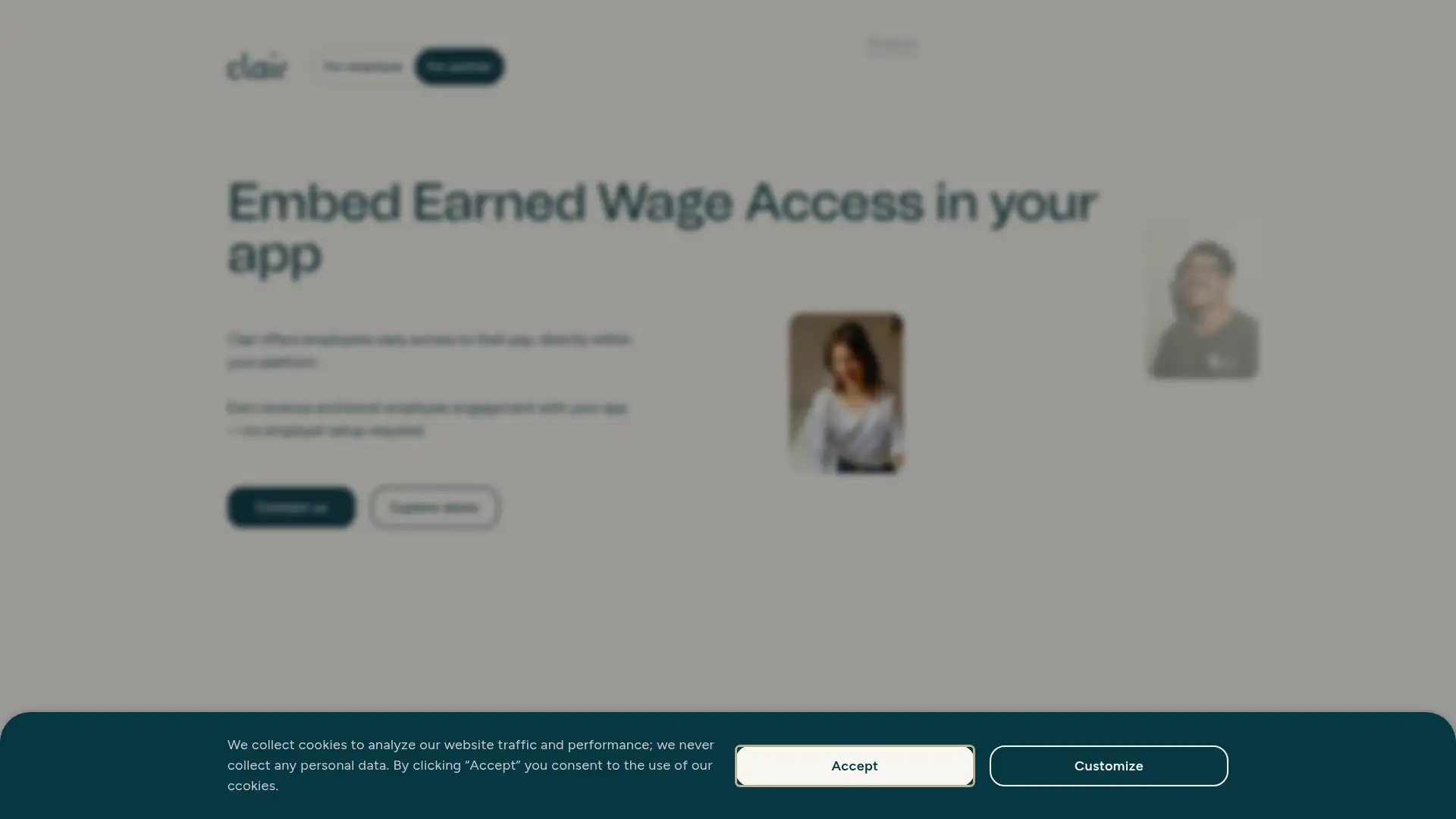 getclair.com screenshot