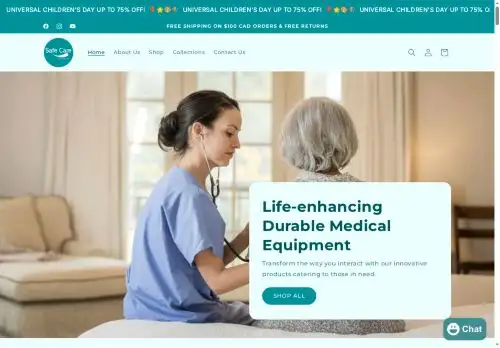 safecarestore.ca screenshot