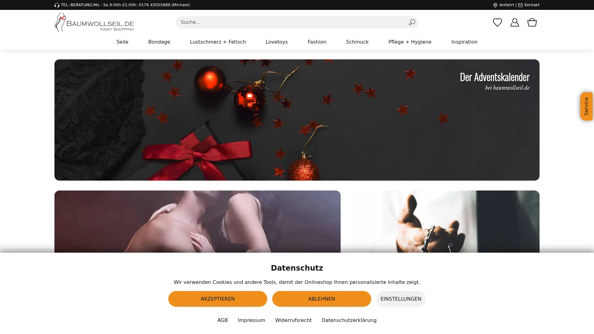 baumwollseil.de screenshot