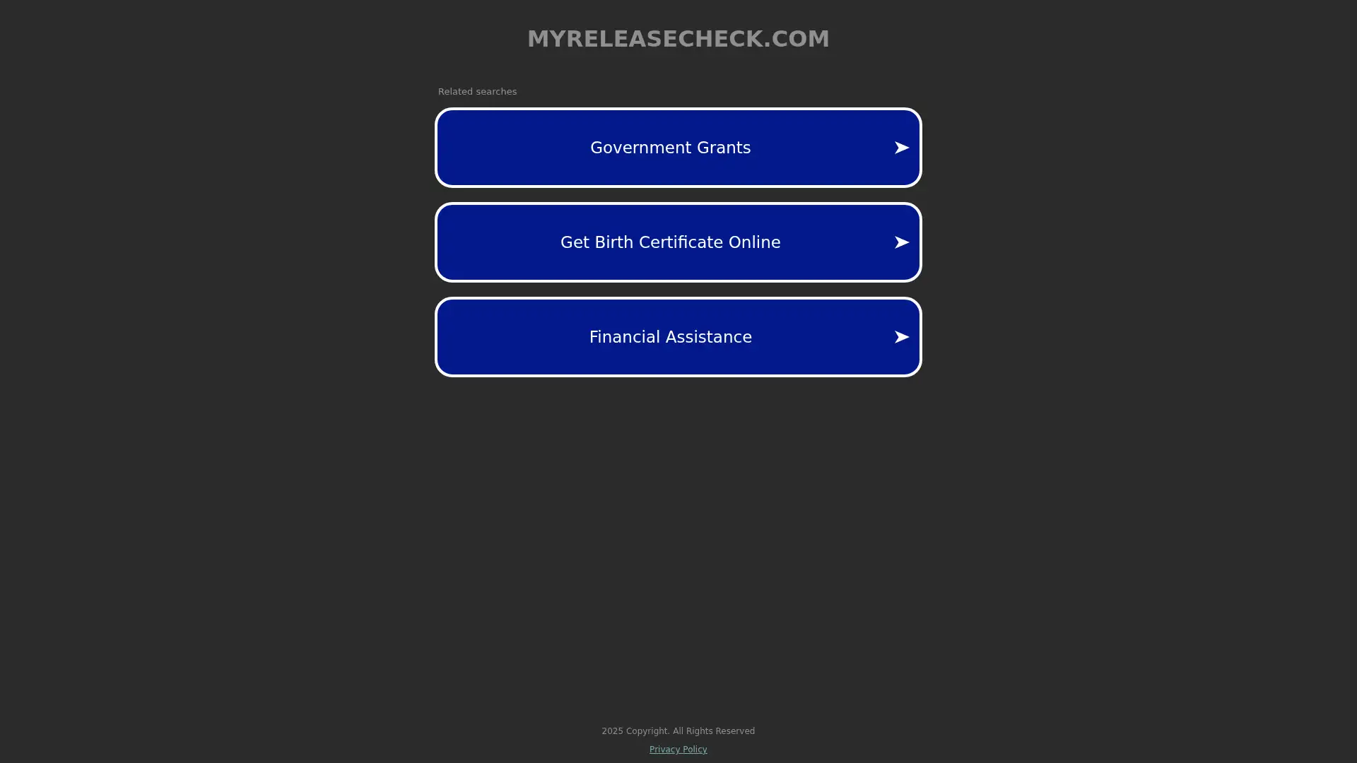 myreleasecheck.com screenshot