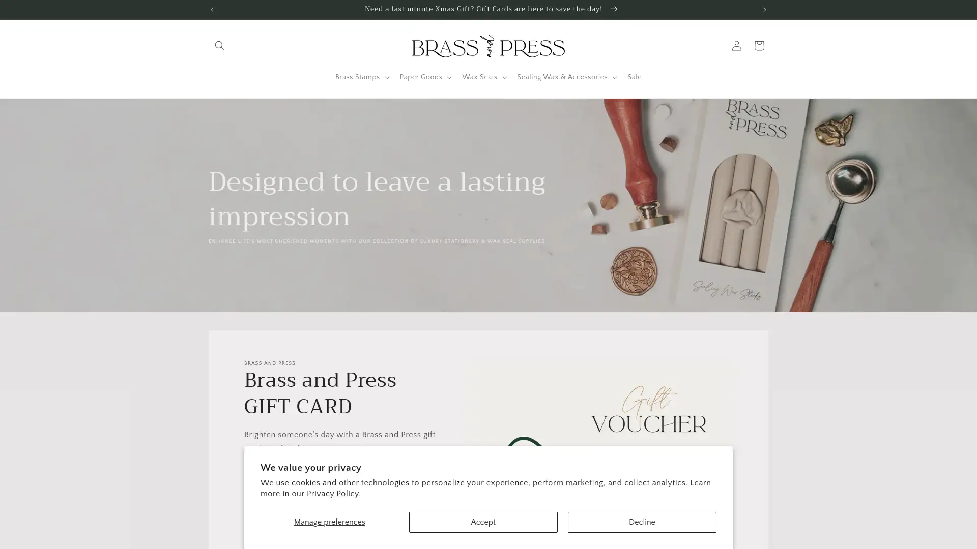 brassandpress.co.za screenshot