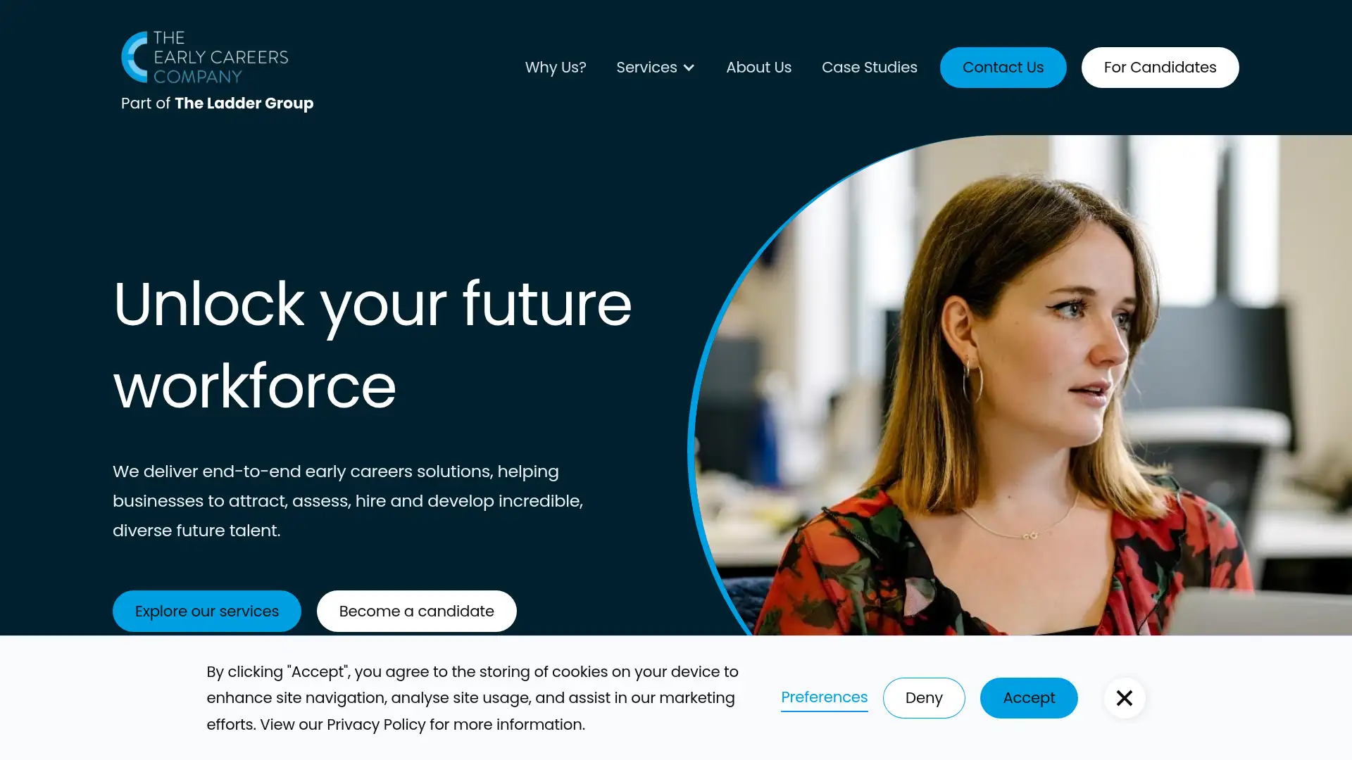 earlycareerscompany.com screenshot