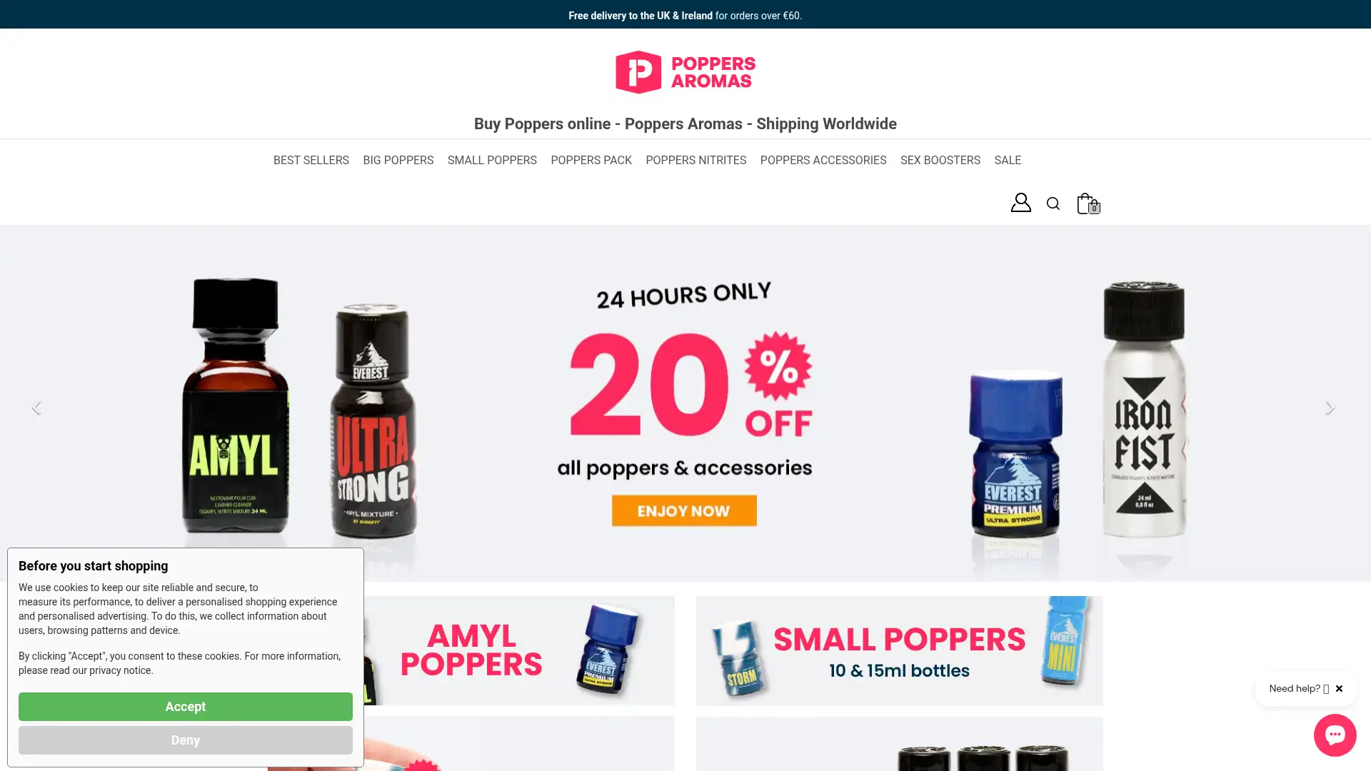 poppers-aromas.eu screenshot