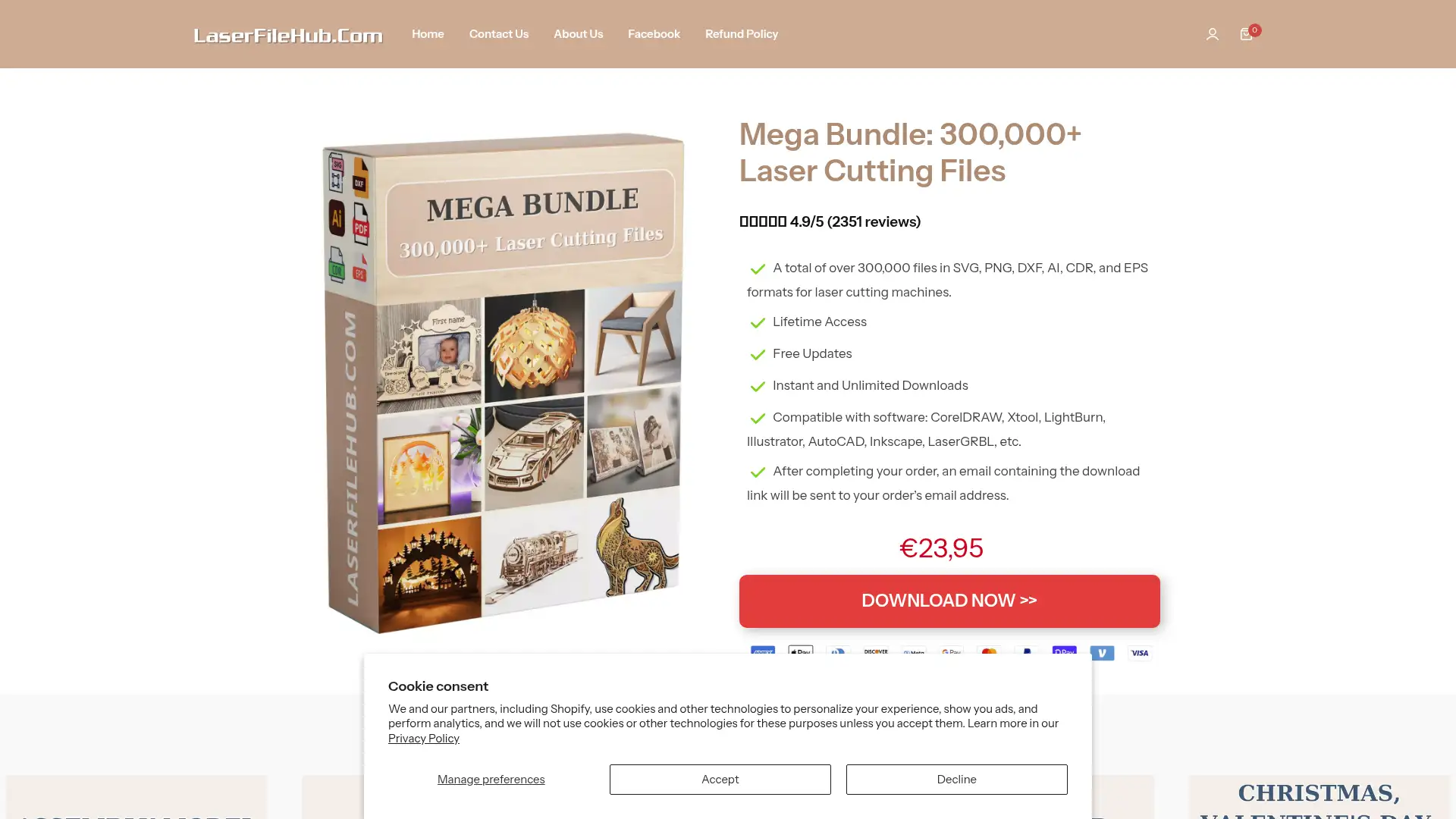 laserfilehub.com screenshot