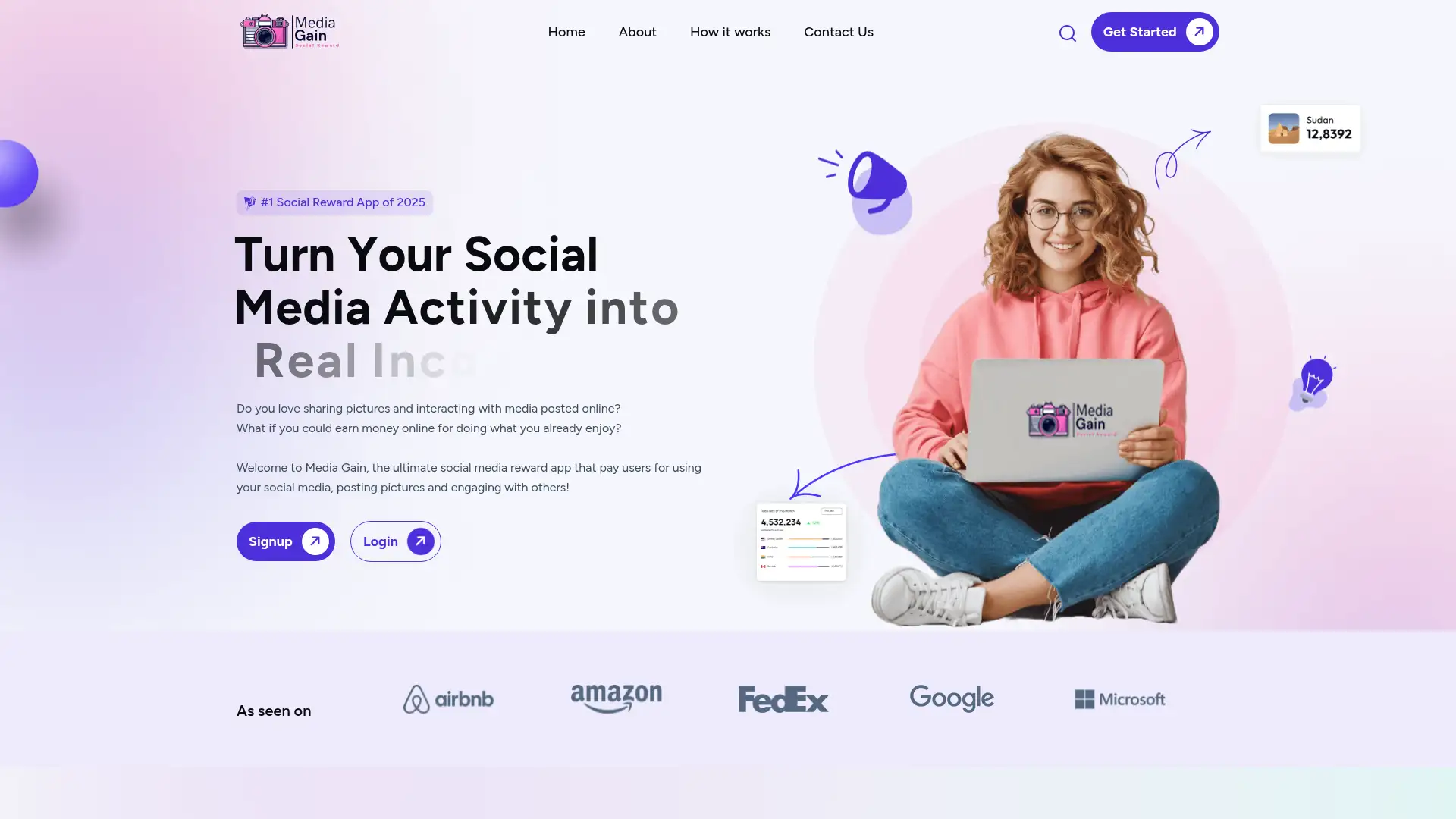 mediagain.org screenshot