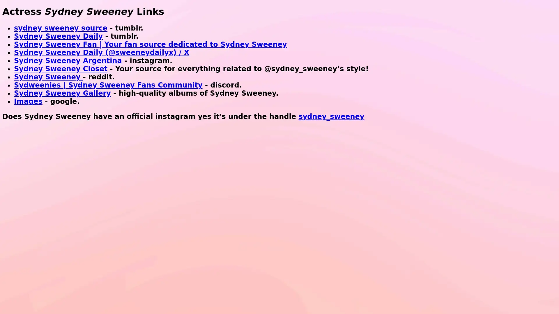 sydneysweeney.link screenshot