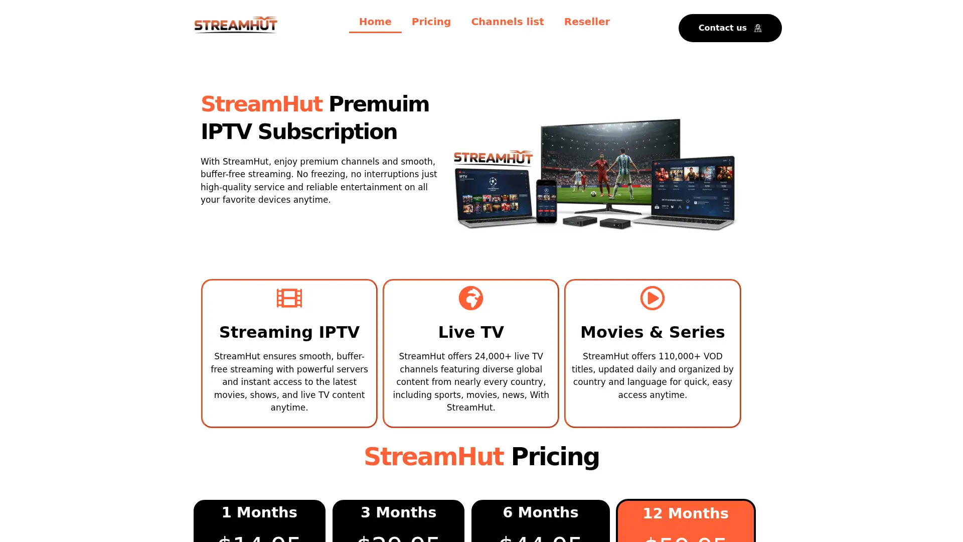 stream-hut.store screenshot