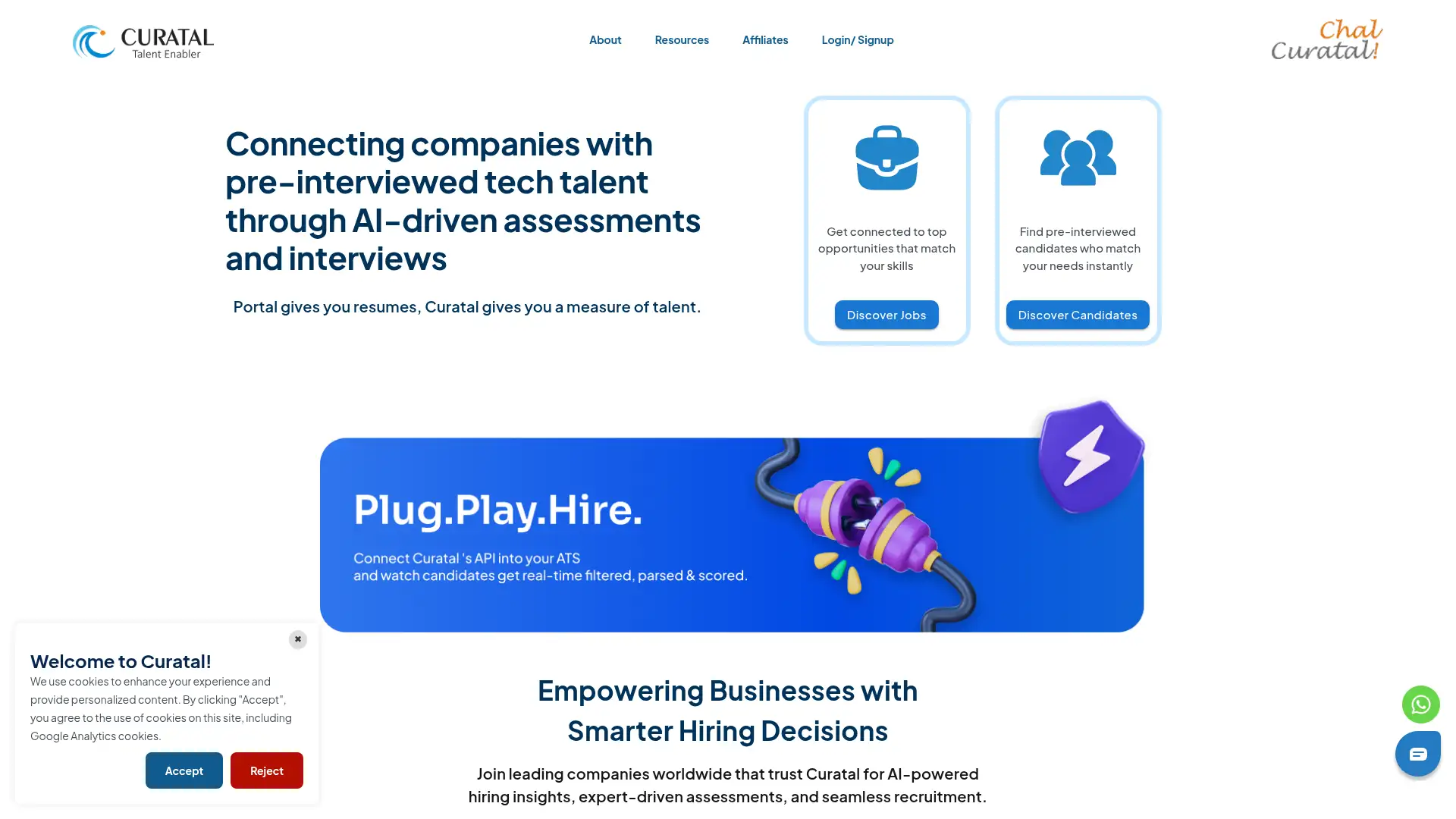 curatal.com screenshot