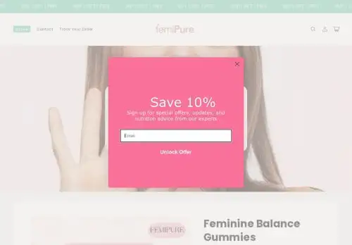 femipure.com screenshot