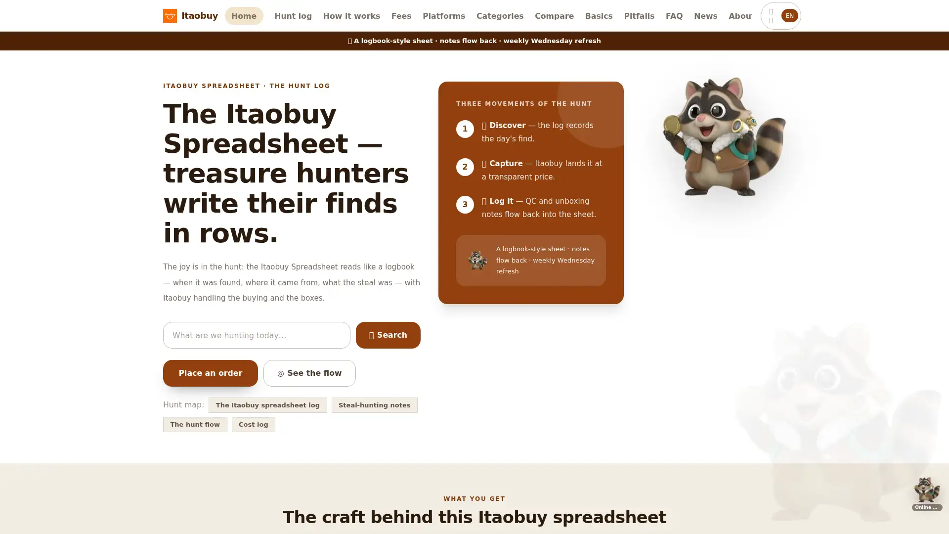 itaobuy.spreadsheet.tv screenshot