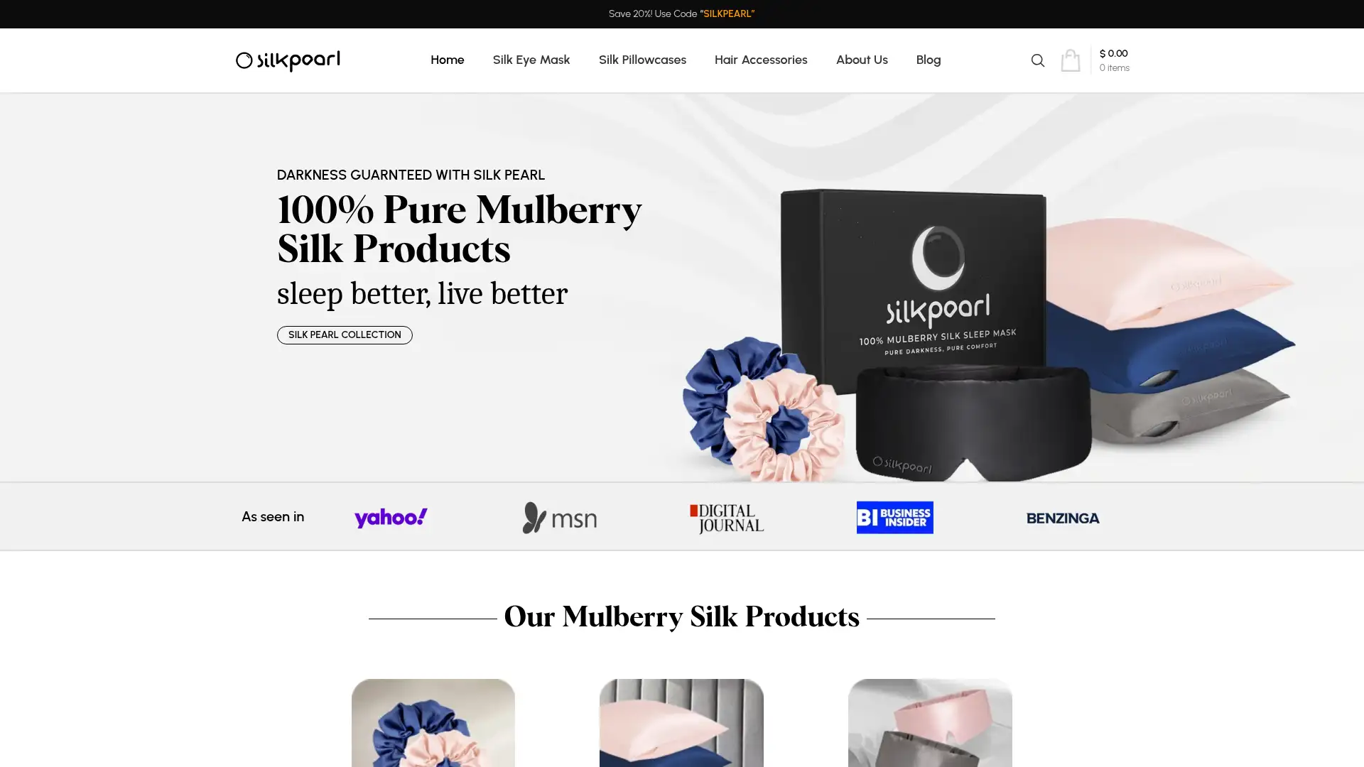 silkpearl.com screenshot