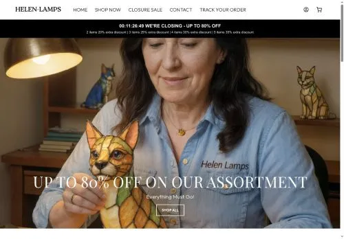 helen-lamps.com screenshot