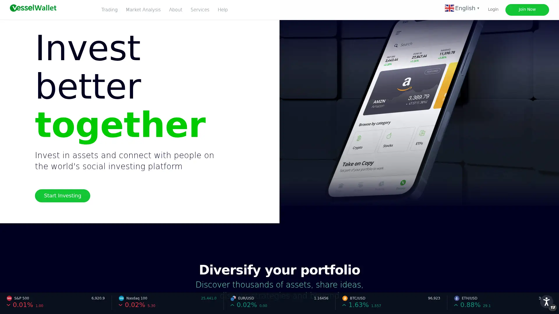 vesselwallet.com screenshot