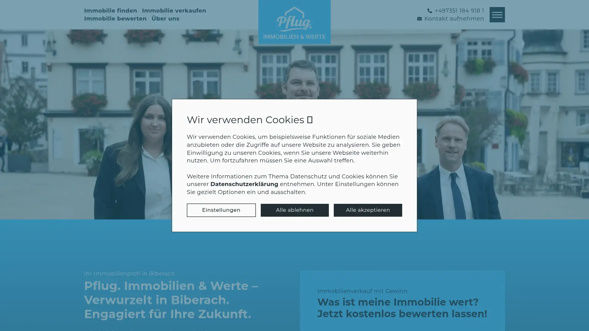 pflugimmo.de screenshot
