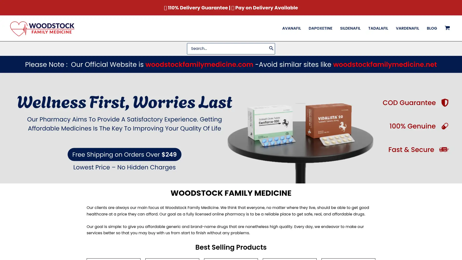 woodstockfamilymedicine.com screenshot