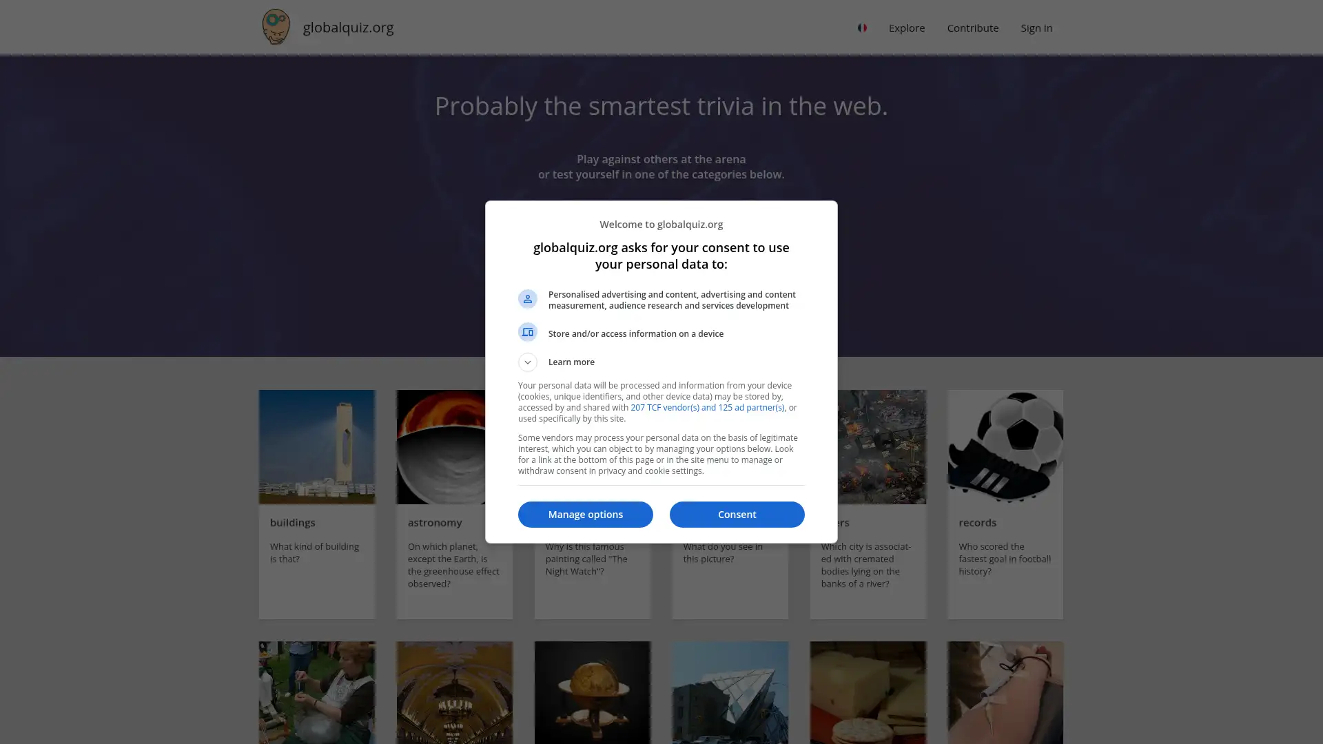 globalquiz.org screenshot
