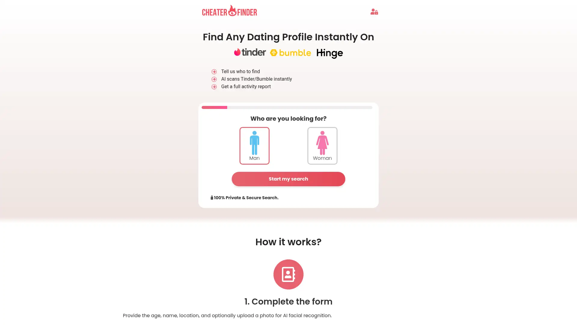 cheater-finder.net screenshot