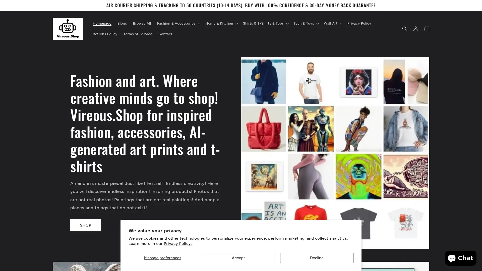 vireous.shop screenshot