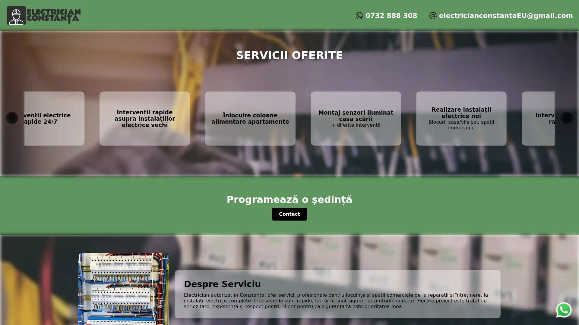 electrician-constanta.eu screenshot