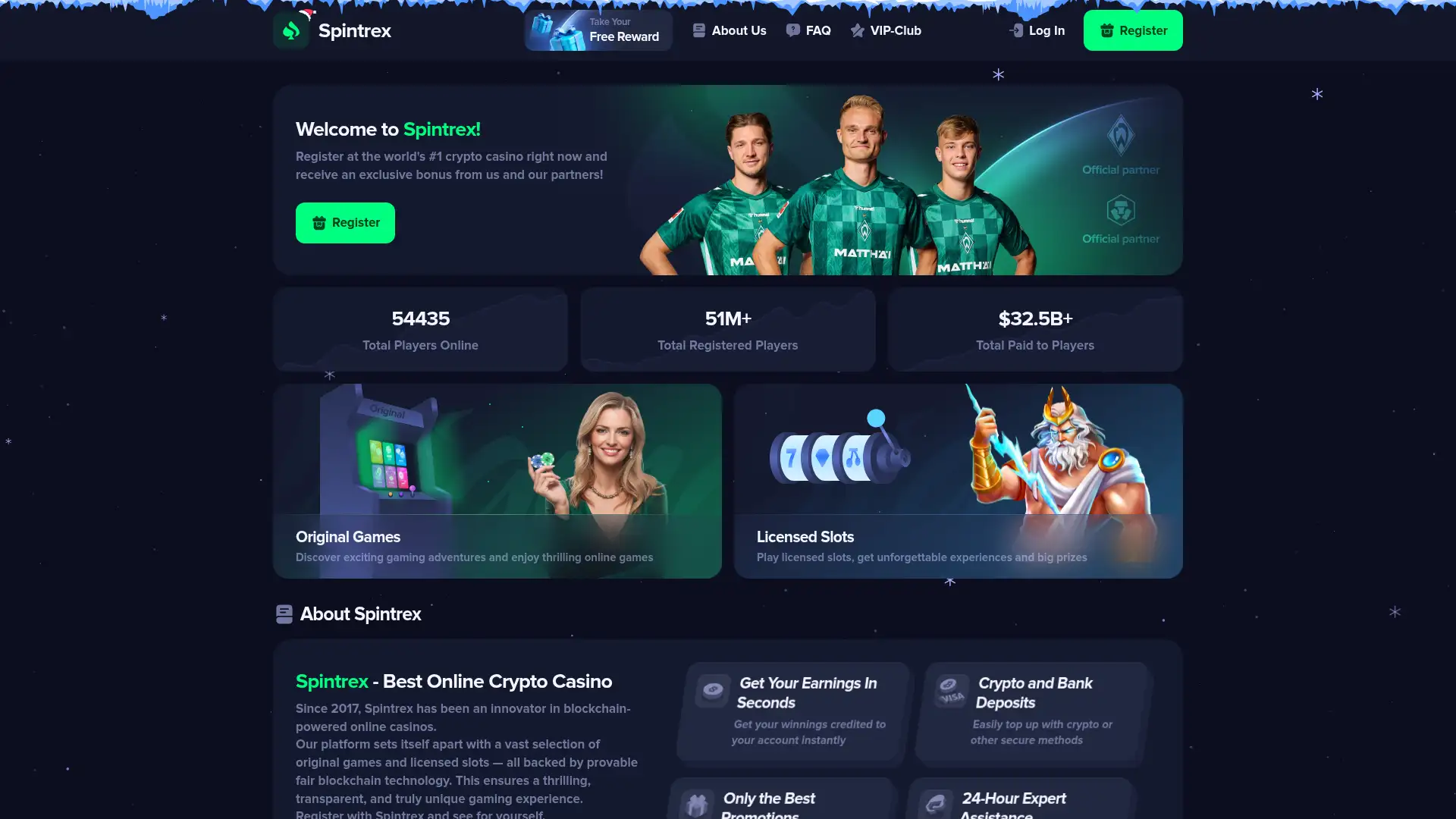 spintrex.world screenshot