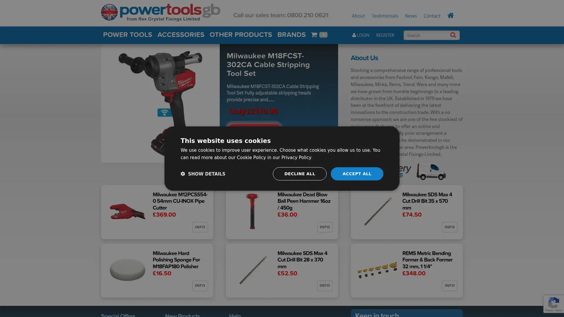 powertoolsgb.co.uk screenshot