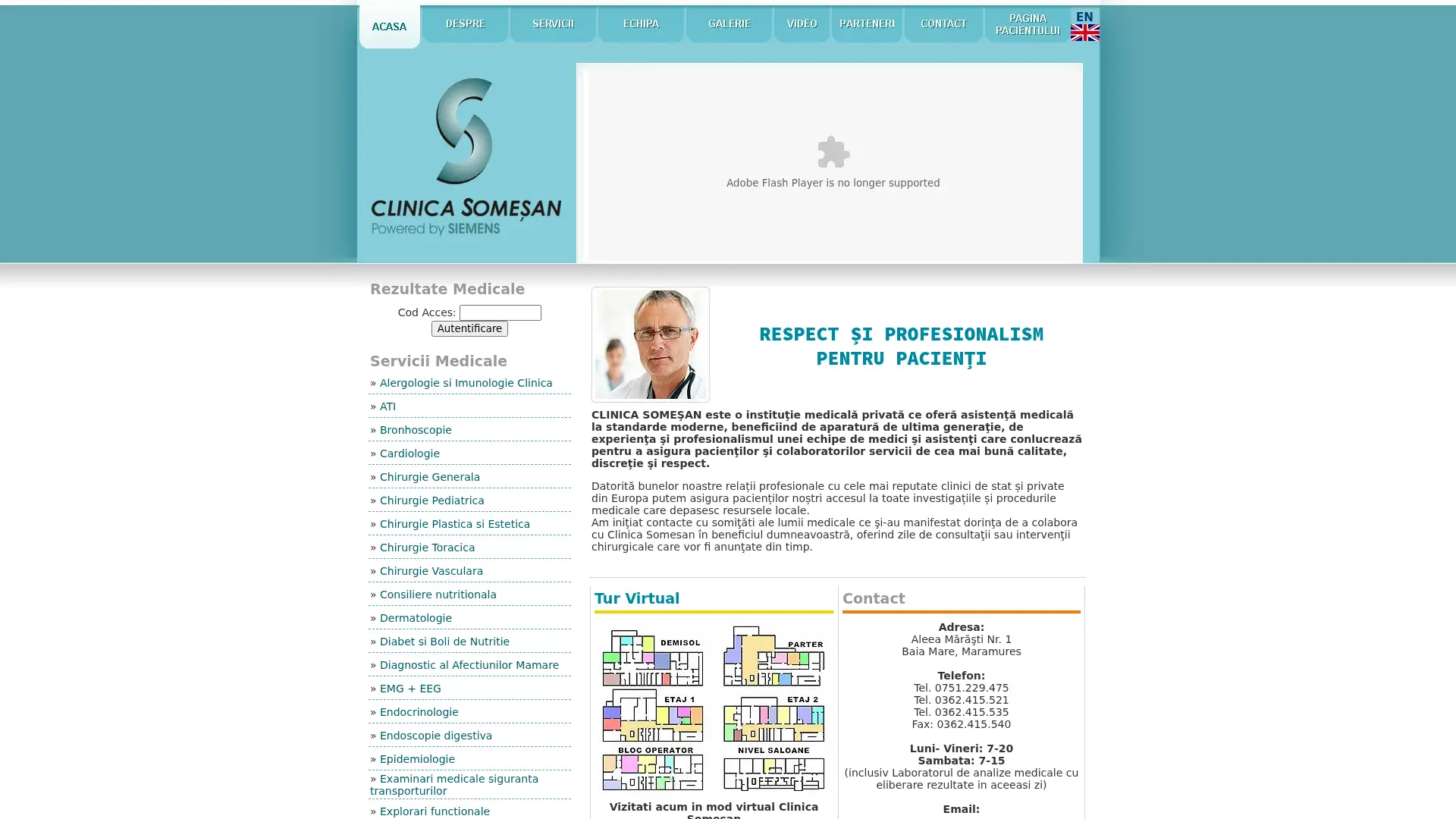 clinicasomesan.ro screenshot