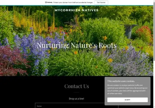 mycorrhizanatives.com screenshot