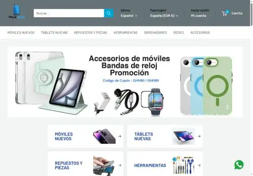 movilstore.com screenshot