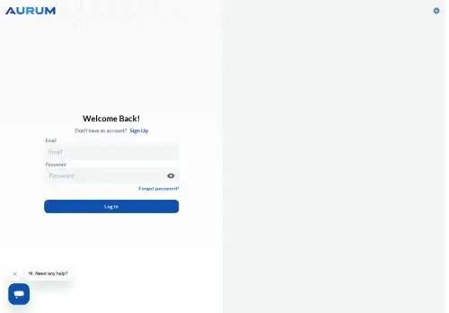 backoffice.aurum.foundation screenshot