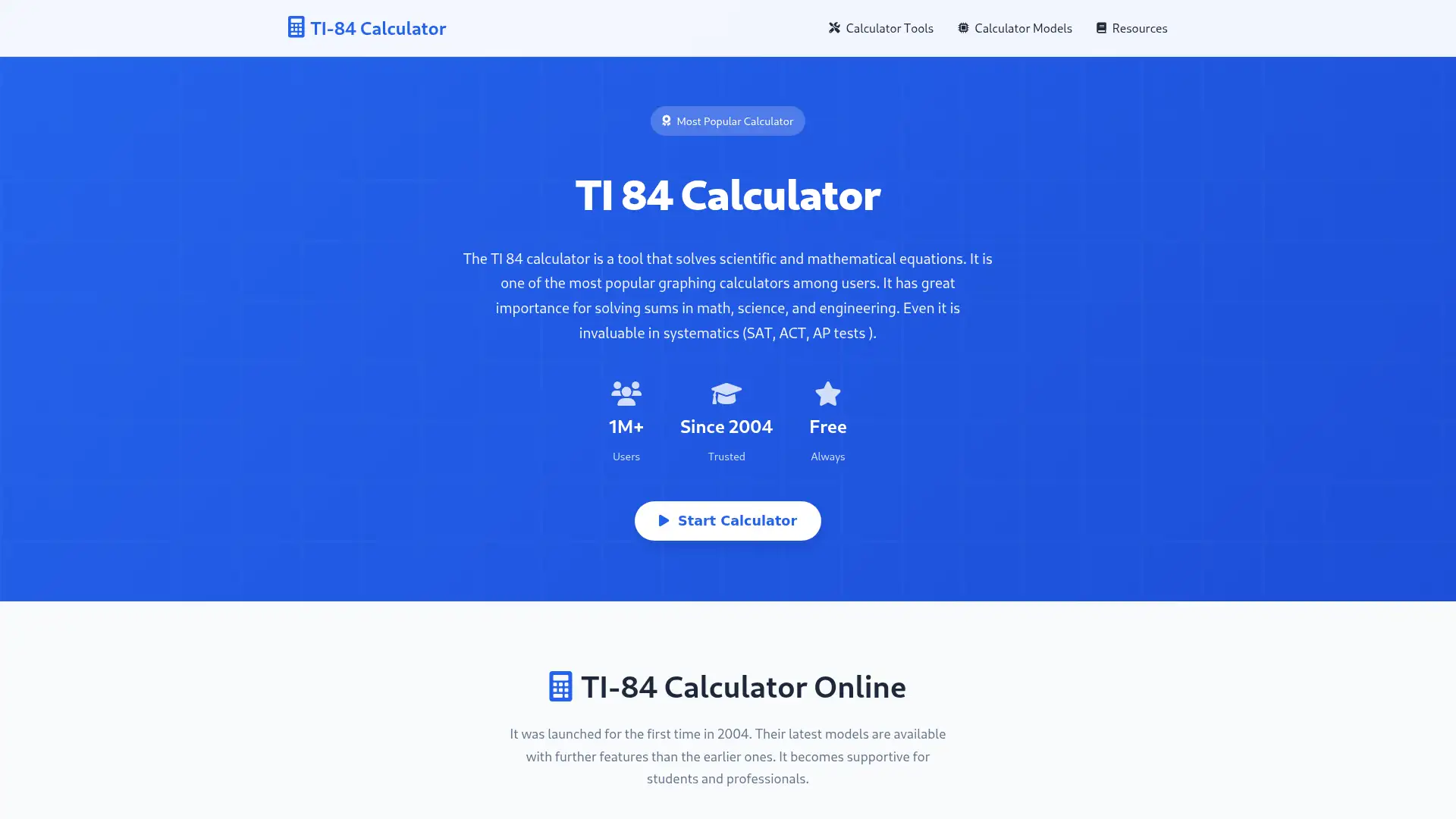 ti-84calc.com screenshot