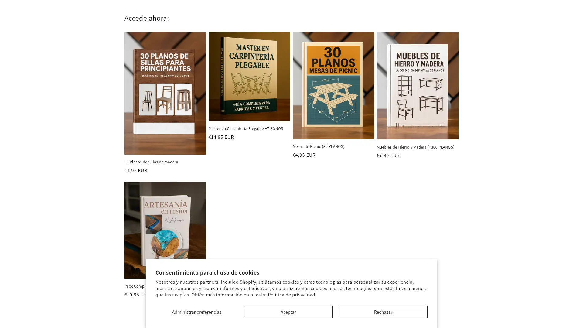 masterenartesplegables.store screenshot