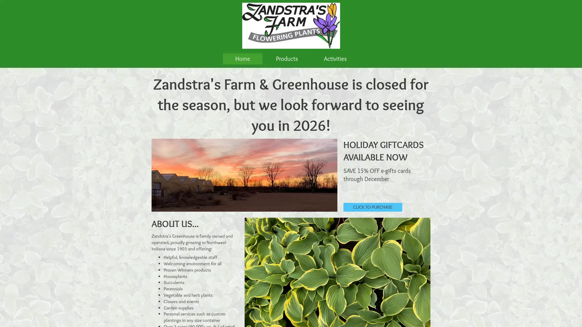 zandstrasgreenhouse.com screenshot