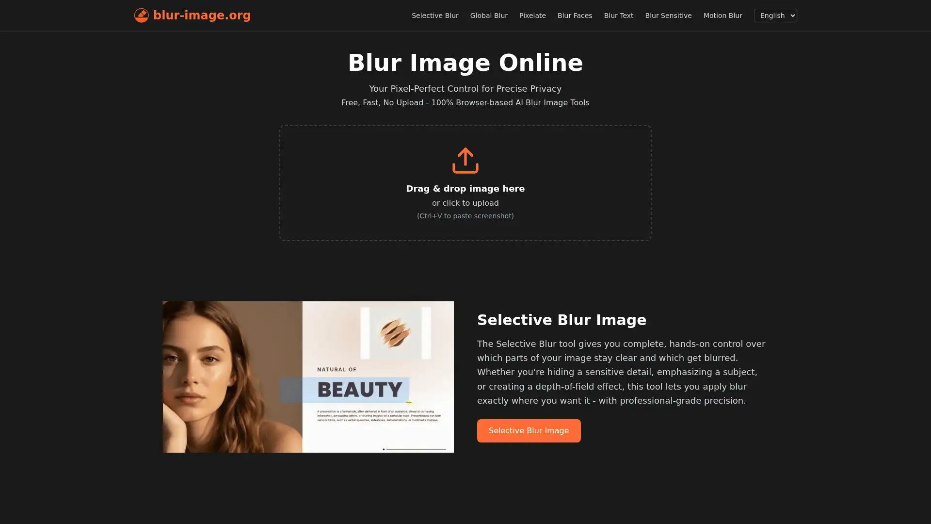 blur-image.org screenshot