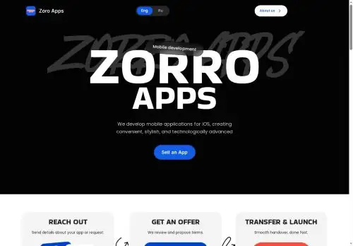 zorro-apps.com screenshot