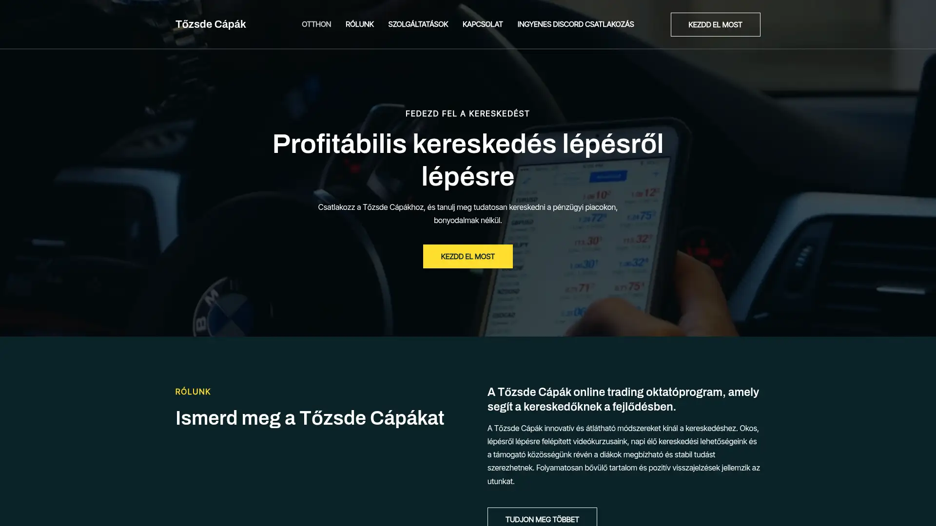 tozsde-capak.hu screenshot