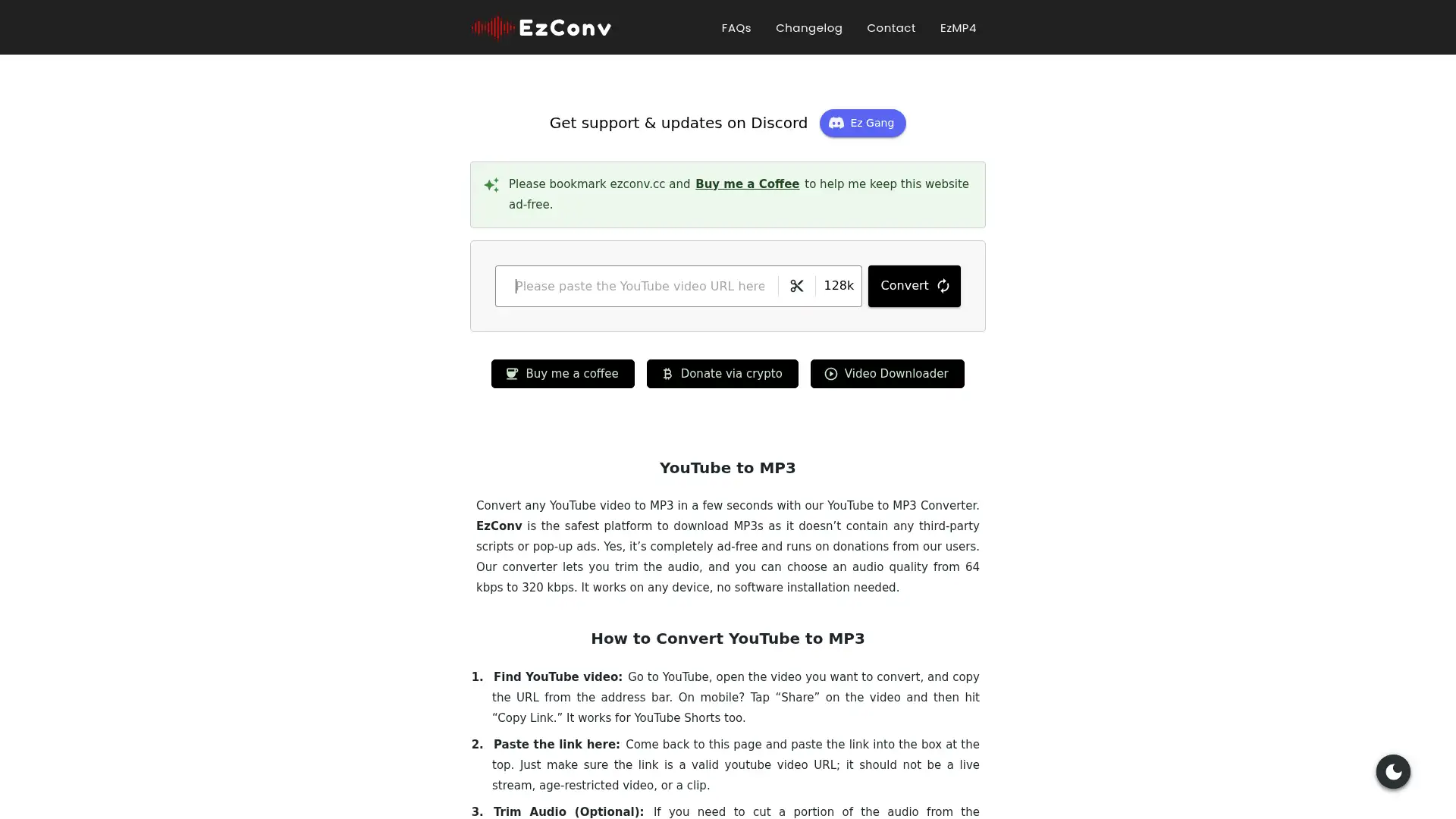 ezconv.cc screenshot