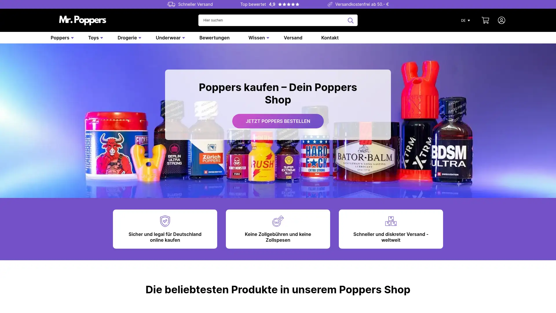 mrpoppers.de screenshot