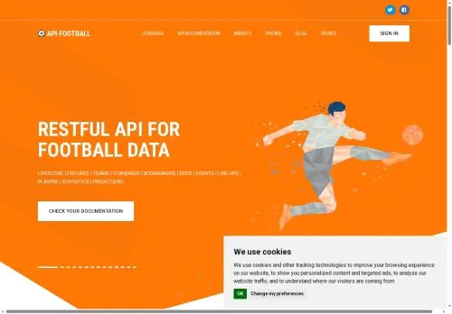 api-football.com screenshot
