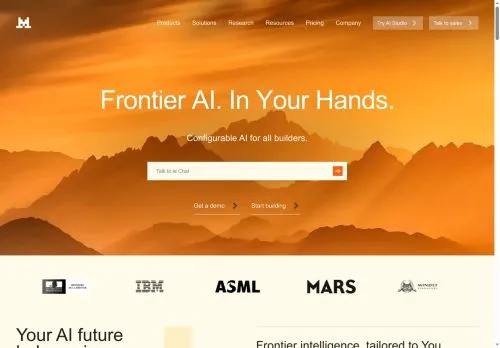 mistral.ai screenshot