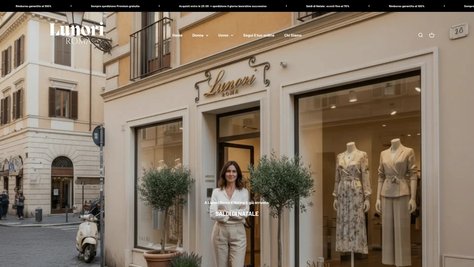 lunoriroma.it screenshot