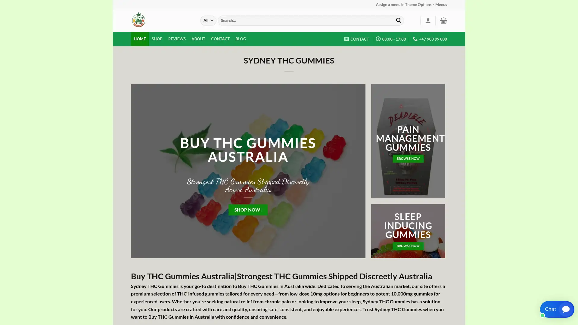 sydneythcgummies.com screenshot