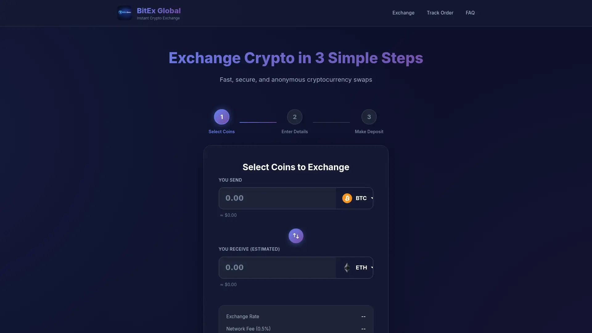 bitexglobal.net screenshot