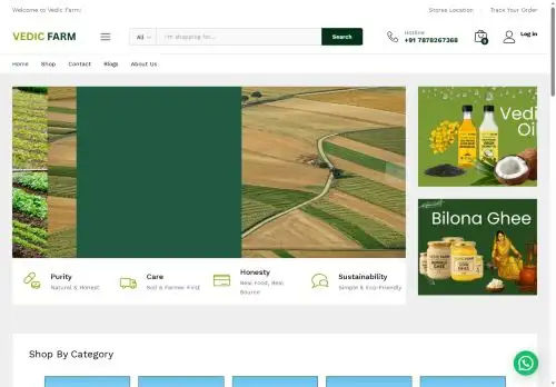 vedicfarm.in screenshot