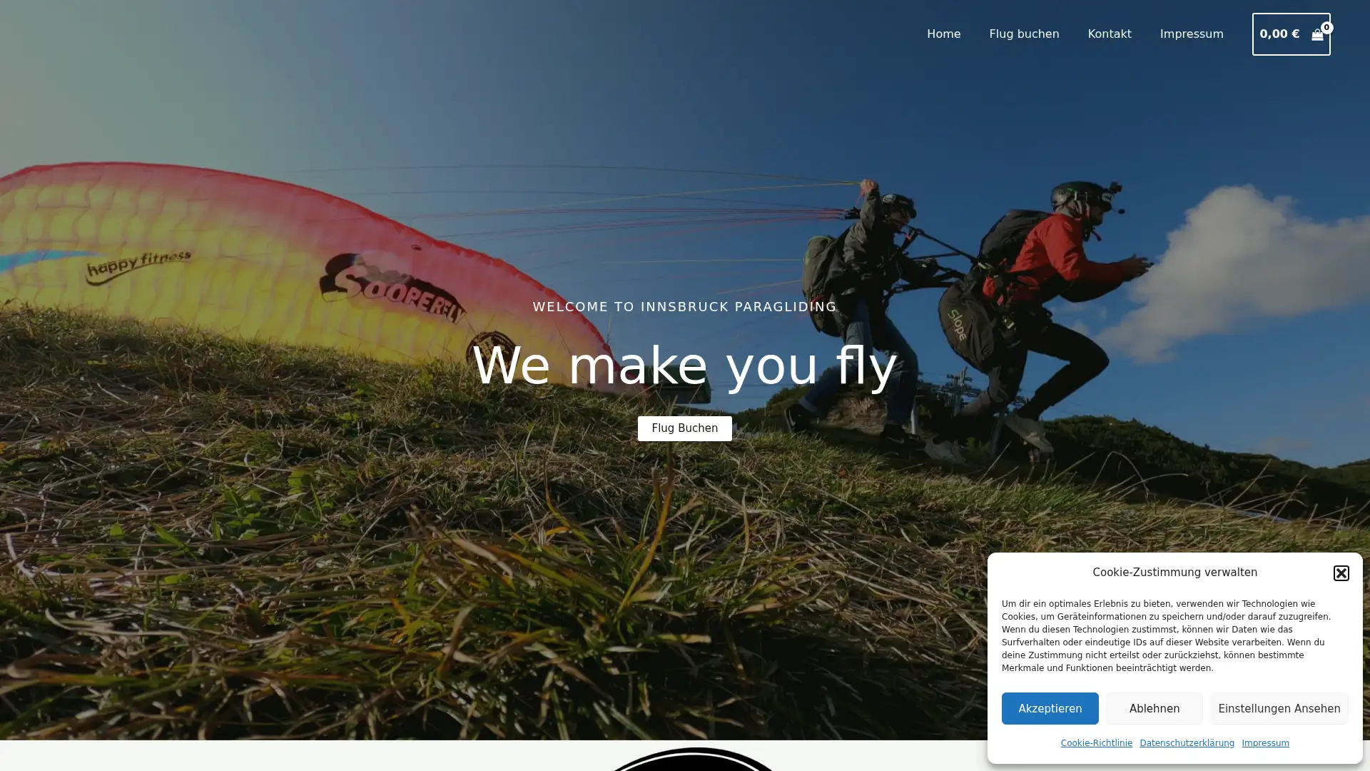 innsbruck-paragliding.at screenshot