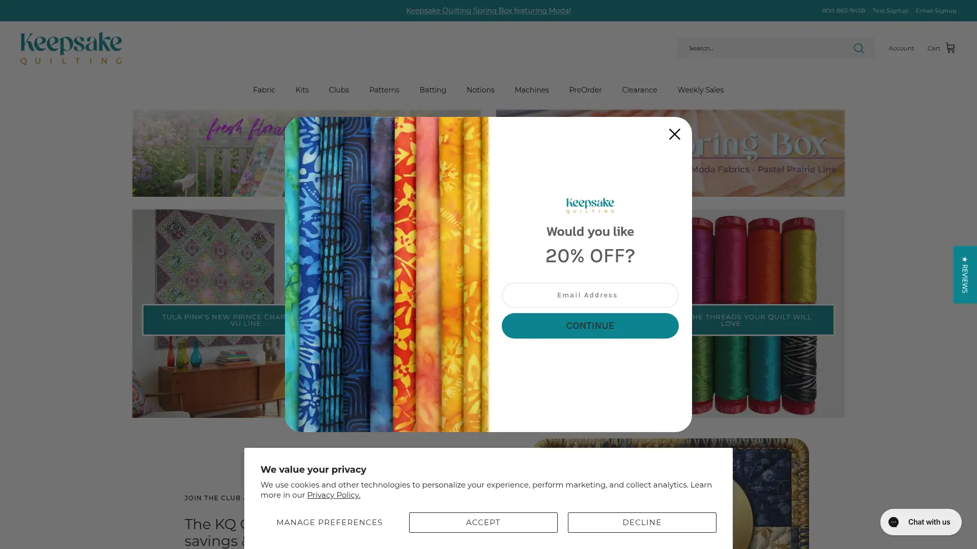 keepsakequilting.com screenshot